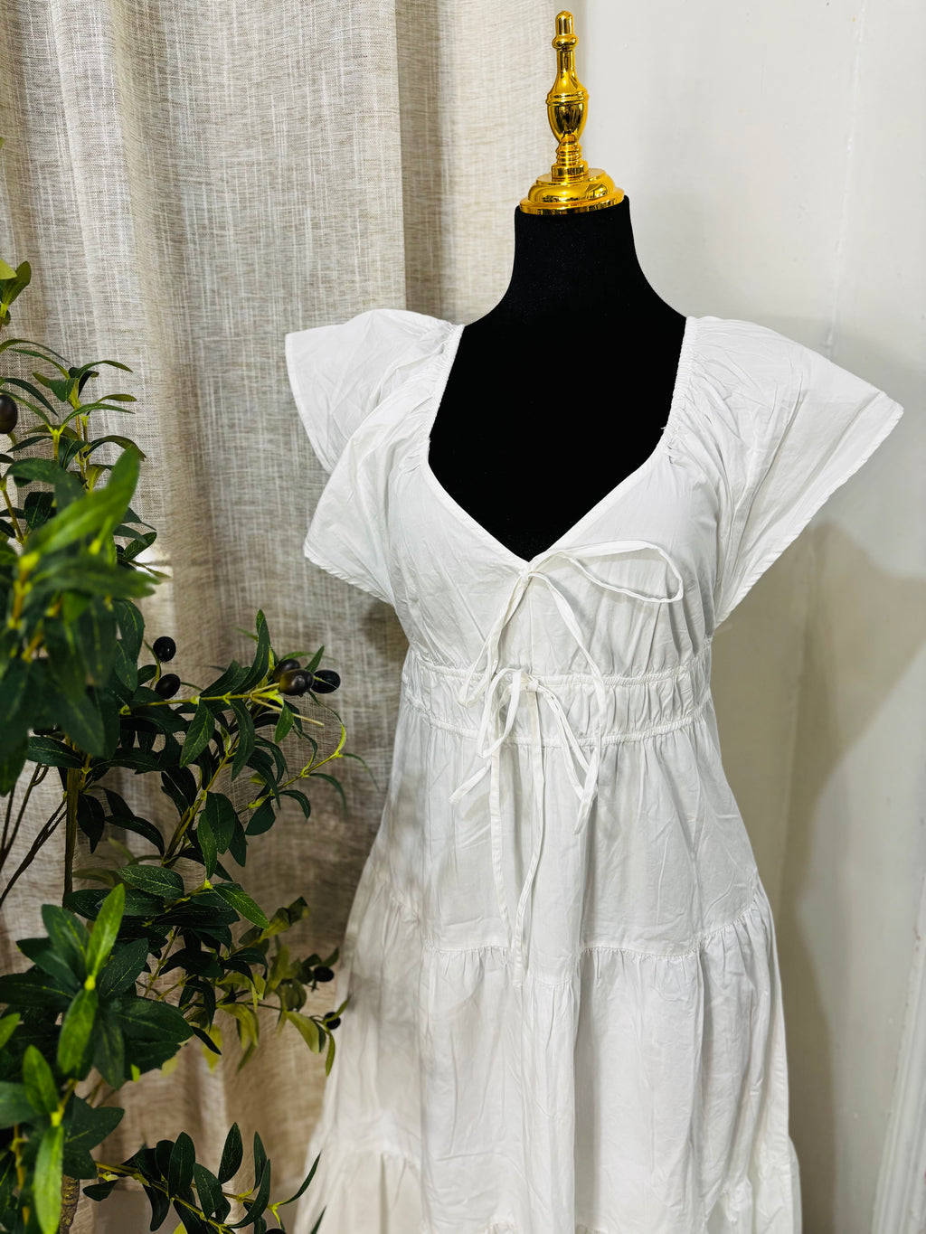 WHITE LONG DRESS