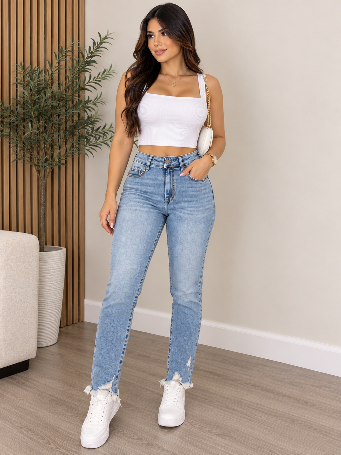 HIGH RISE SKINNY JEAN