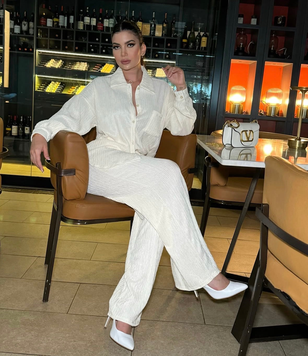 BEATIFULL ROMANTIC OFF WHITE SET