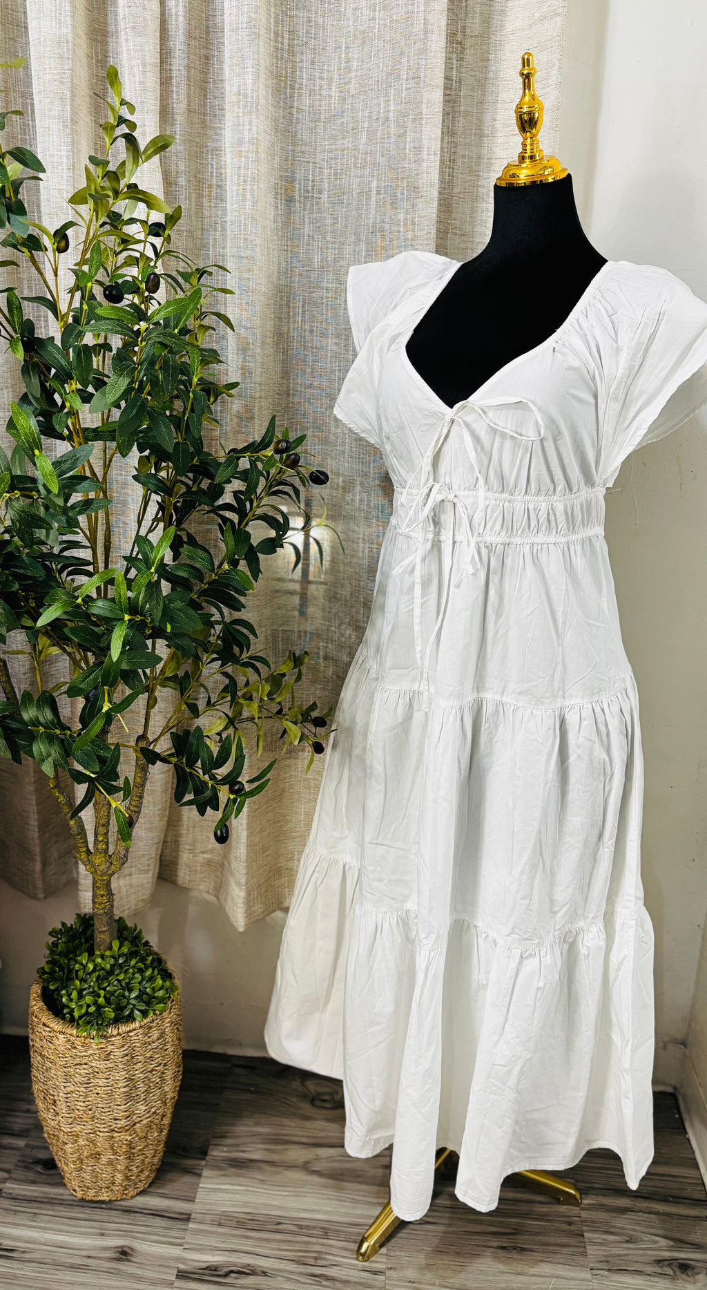WHITE LONG DRESS