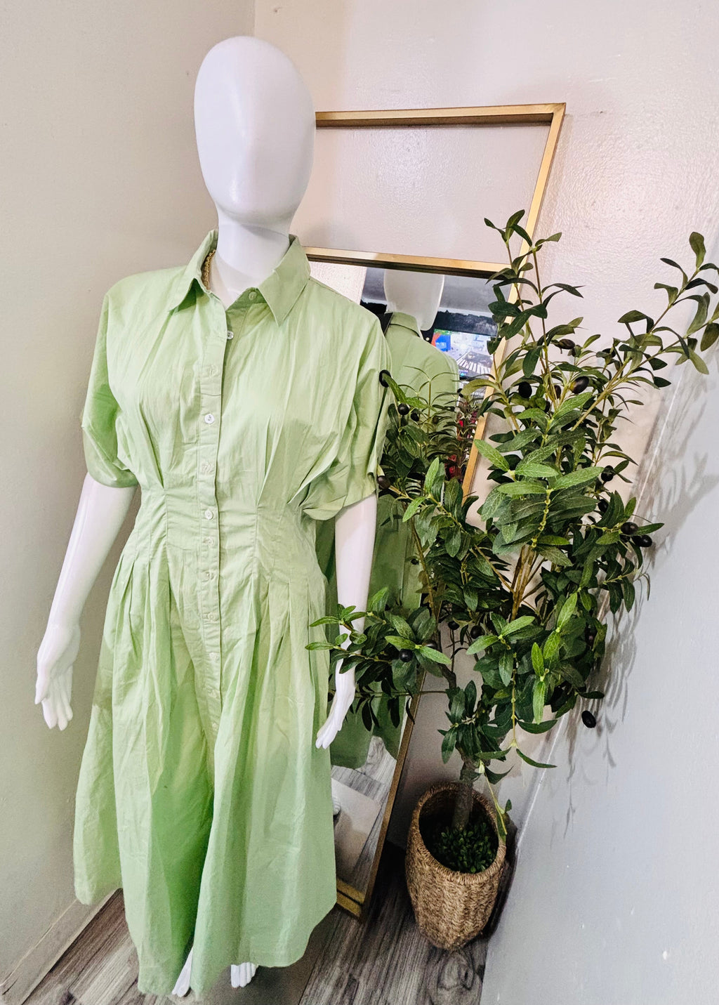LONG MINT DRESS