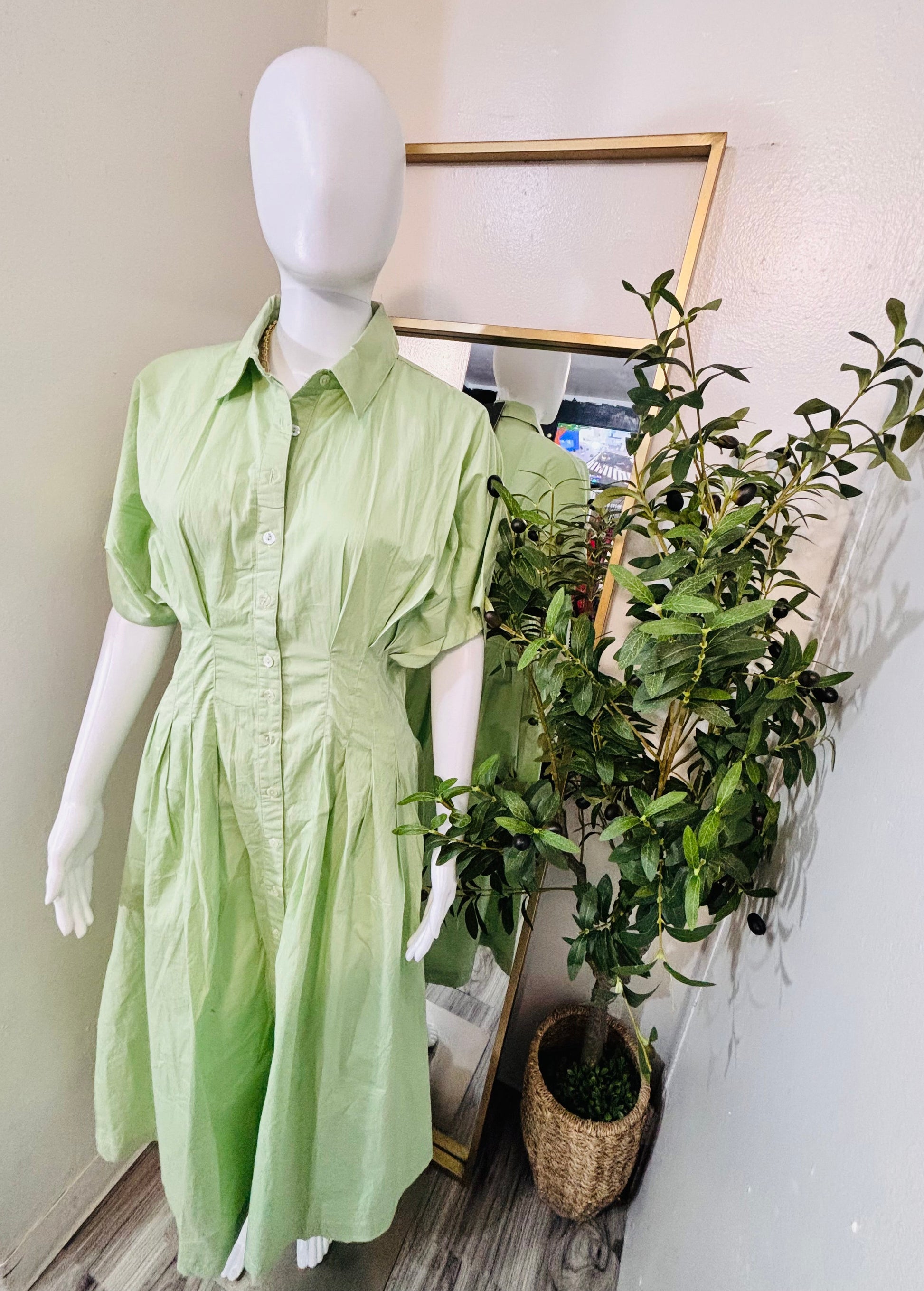 LONG MINT DRESS